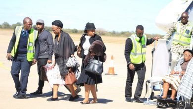 Zodwa is one third from left